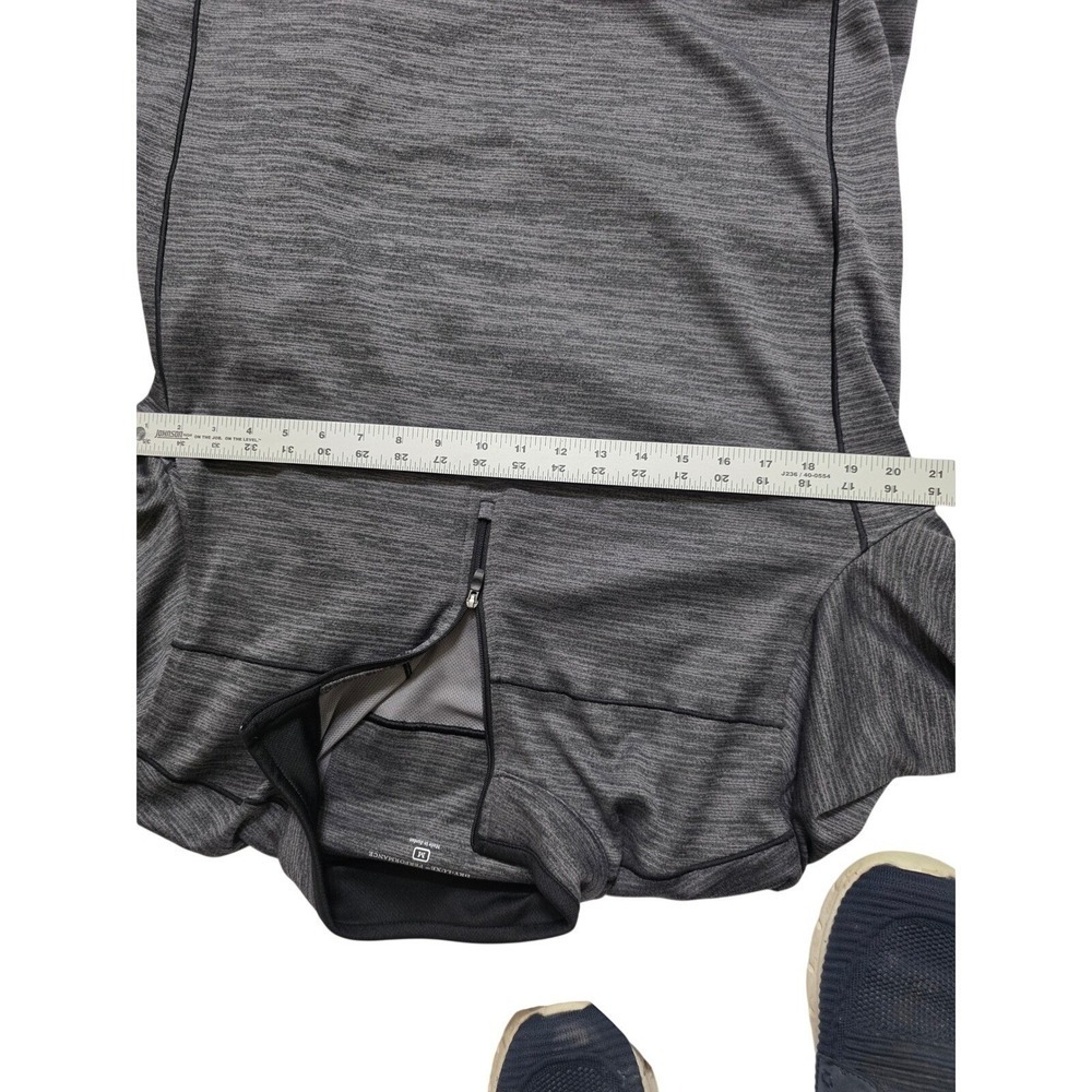 1/4 Zip Pullover  in Gray, Pebble Beach Dry-Luxe Performance ,Medium - Picture 5 of 8